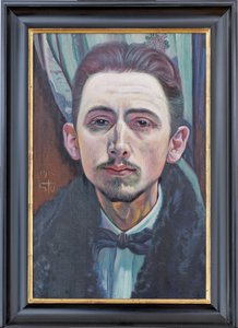 Autoportrait du peintre Fritz Stuckenberg - Fritz Stuckenberg